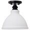 Nuvo Russel - 10 Inch Semi Flush Mount - Matte Black with Satin White Glass 60/8025 - alternate 6